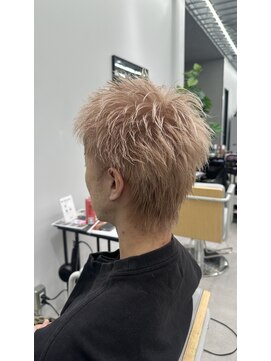 ジュール メンズ 大分(Joule men's) フェザーパーマ/スパイキーショート/ハイトーン/[大分駅]