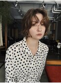 レイヤーボブ/くせ毛風パーマ/顔周り/フレンチボブ/20代30代