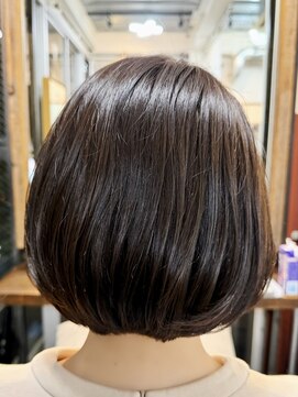 ルーファス 恵比寿 渋谷(Ruufus) 40代50代60代 髪質改善大人ツヤ丸みボブ 2605