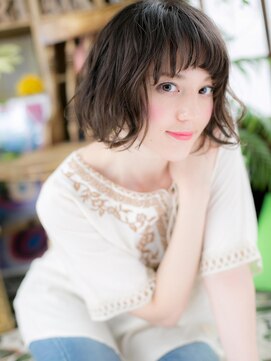 カバーヘア イヴ 戸頭店(COVER HAIR EVE) *+COVER HAIR+*…洗いっぱなしみたいな♪ラフボブa