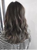 【ruf  hair design】セミロングスタイル　バレイヤージュカラー