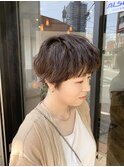 ガーリーショートマッシュ