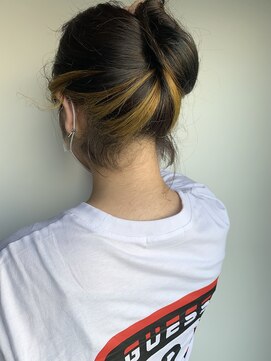 イズ(iss) #インナーカラー #イエロー