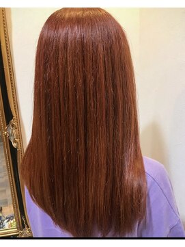 ヘアデザイン オール(hair design all) ブラッドオレンジカラー
