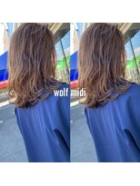 ヘアーエポック(hair epoque)&nbsp;大人外ハネレイヤーボブ 切りっぱなし くびれ 透明感 ベージュ