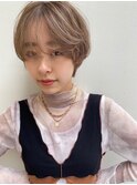 Lien☆ナチュラルくびれショート×ハイトーングレージュ　立川