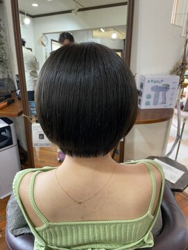 美容室 メザミー MESAMIES 30代40代♪大人かわいい小顔ショートボブ☆シースルー前髪