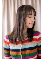 カバーヘア ブリス 上尾西口店(COVER HAIR bliss)&nbsp;艶感モノトーングレージュイヤリングカラーZ上尾20代30代40代