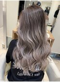 ☆大人可愛いパールカラーのバレイヤージュ☆