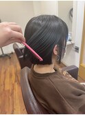 きりっぱなしおかっぱボブ