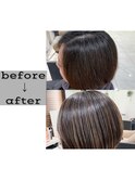 極細白髪ぼかしオリジナルハイライト