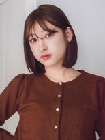 ガーデンヨコハマエスト(GARDEN YOKOHAMA est)&nbsp;似合わせカット　イメチェン　ブラウン　艶髪　大人ボブ