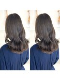 髪質改善　艶髪　ストレート　縮毛矯正　暗髪　韓国風　ロング
