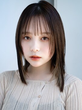 エインアンリー 表参道(AIN.ANLY.) 姫カットフェイスレイヤーハッシュカット薄めバング大人女子