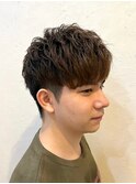 爽やか 2ブロックショート メンズ
