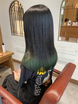 ルシュカイチマルニ(Rasca102) 裾カラー#オリーブカラー#ロングヘア