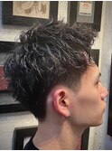無造作ショートパーマ
