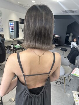 キング 枚方店(K!ng) ハイライトカラーミルクティーベージュケアブリーチダブルカラー