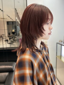 キーン 吉祥寺店(keen) 《アイカワ》ハッシュカット×ワインレッドカラー