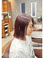 モスト ブリヤン(MOST BURYAN)&nbsp;ぷっつんボブ×20代艶々赤みブラウンカラー