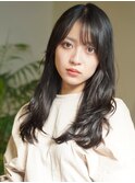 ロングレイヤーで品のあるスタイル*立体感セミロング