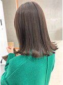 【CANVAS】ブリーチなしカラー_アッシュ_グレージュ_ボブ