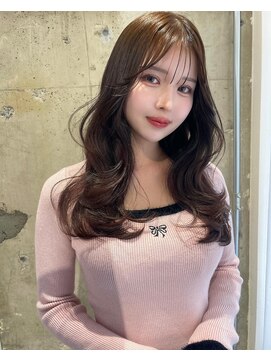 リリー(Lilley) くすみベージュ×韓国レイヤー×韓国風巻き×マロンベージュ