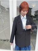 -高知　id- 派手ボブ　リボンヘア