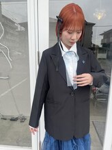 アイディー  高知(id) -高知　id- 派手ボブ　リボンヘア