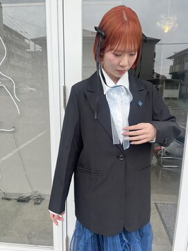 アイディー  高知(id) -高知 id- 派手ボブ リボンヘア