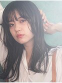 『December』ワンカールで柔らかさをワンレンロング