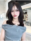 レイヤーカット小顔に見せるヘア/韓国ヘア/髪質改善/福岡/博多
