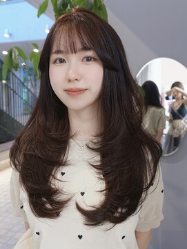 クム(kumu) 【kumu】韓国風/レイヤーカット/透明感/ロング/艶感/グレージュ