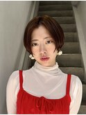 ショートカット/髪質改善縮毛矯正白髪ぼかしレイヤーカラーボブ