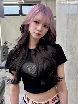 ローレン(Lolen.) グラデーションルーツカラー　ピンク　ふじゆー