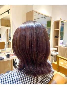 ナインオクロック 盛岡大通店(9o'clock) レイヤースタイル×ピンクブラウン