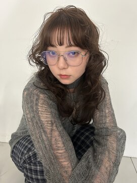 フォルテ 横浜店(FORTE) オリーブベージュ前髪レイヤーカットイメチェンこなれミディヘア