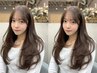 【人気No.2☆】韓国風小顔カット+フルカラー+韓国式超音波TR¥9480【新宿】