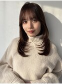 レイヤーカット顔まわりレイヤーフェイスレイヤー