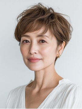 ビフィーノ リルネ(Bifino Rilune) クラゲヘアー/小顔/ココアベージュ/オリーブグレー/川西