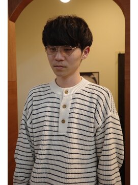 エディ(Edy) マッシュニュアンスパーマケアパーマ刈り上げメンズ眉毛カット