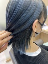 ファースト 長町店(first)&nbsp;【イルミナカラー使用！】ブリーチありのブルーブラックカラー♪