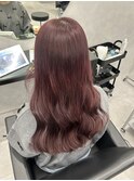 ラベンダーピンクイルミナカラーブリーチダブルカラー成増