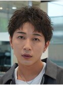 新橋メンズパーマツイストスパイラルパーマ波巻きニュアンス
