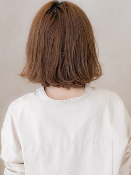 カバーヘア 上尾西口店(COVER HAIR) 斜めバングブリーチなし大人美人小顔外ハネくびれボブ20代30代W