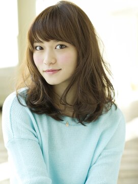 アンアミ オモテサンドウ(Un ami omotesando) 【Un ami】大人かわいい、ふわミディーヘア　松井　幸裕