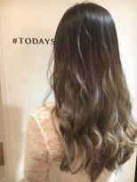 エイト ヘアサロン 渋谷本店(EIGHT)&nbsp;お客様スタイル_ 艶艶ダークグレージュ×ロングローレイヤー