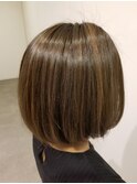 シルバーグレー×ゴールドベージュハイライト【粋lima銀座店】