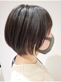 20代30代/大人丸みショートボブ
