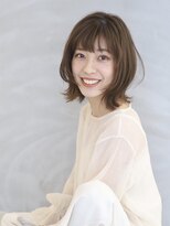 ミリー 梅田店(milly)&nbsp;シルキーベージュ×外ハネボブ【milly梅田】